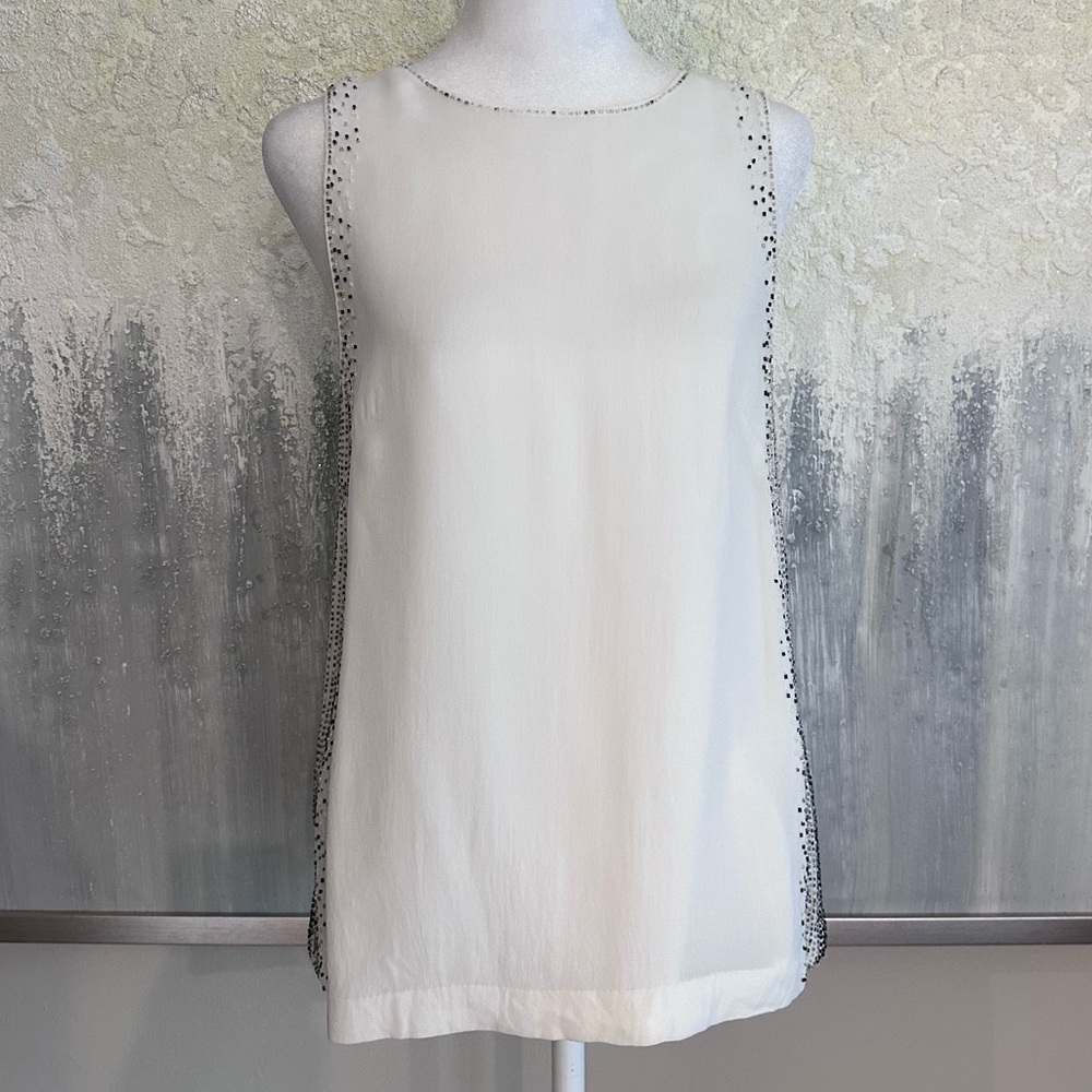 French Connection Glitter Dash Beaded Sleeveless … - image 2